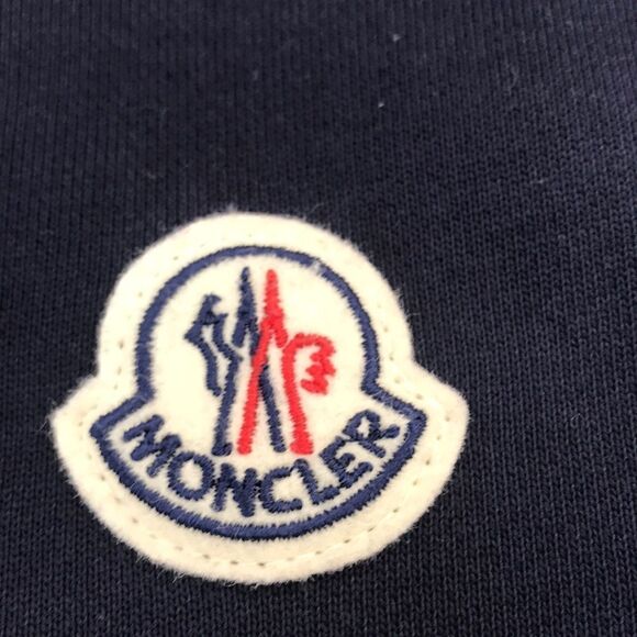 Moncler Blue and Red Zip Up Sweater - Picture 5 of 12